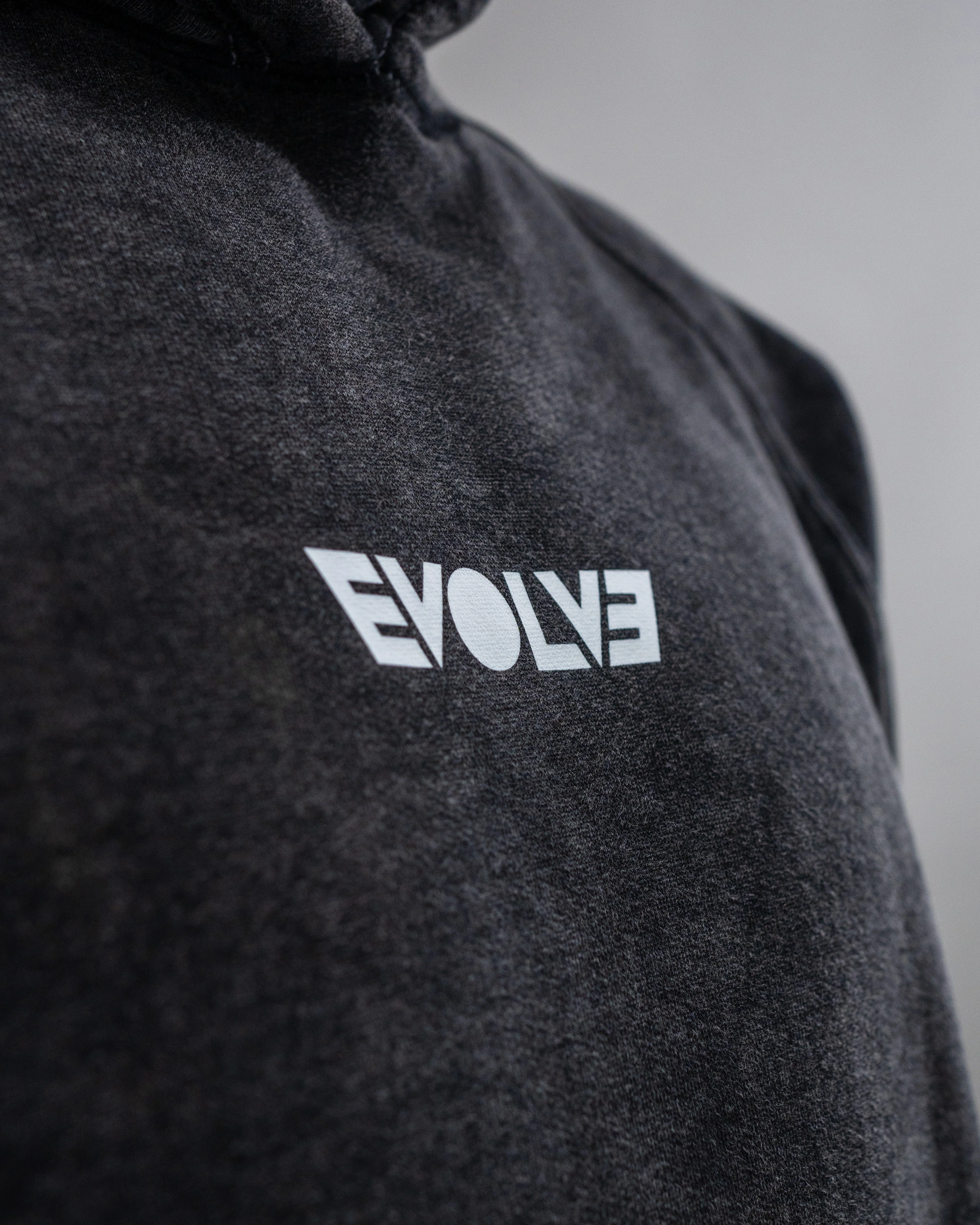 EVOLVE® BLACK ACID WASH OVERSIZED HOODIE - Image 4