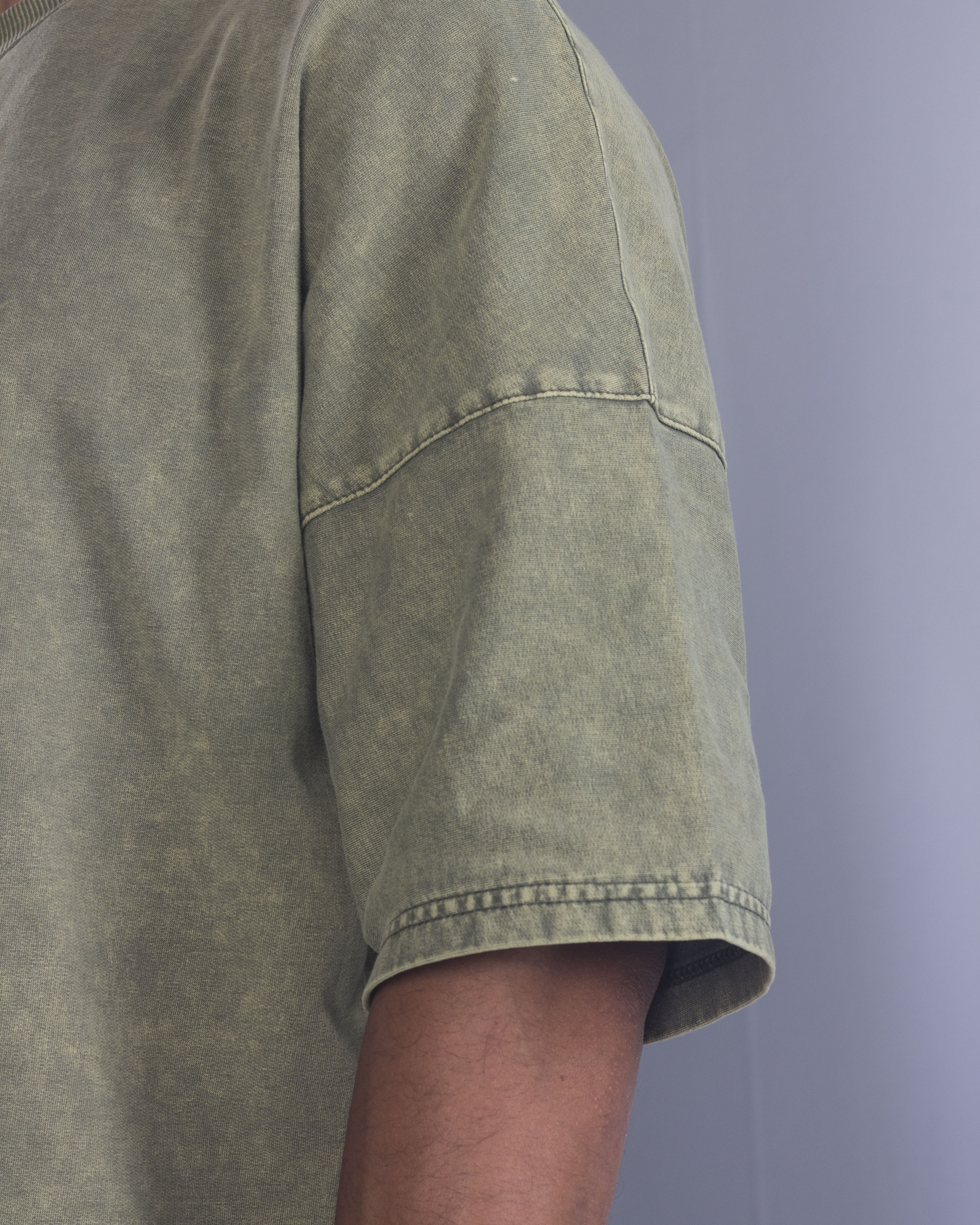 EVOLVE® OLIVE ACID WASH OVERSIZED TEE - Image 3