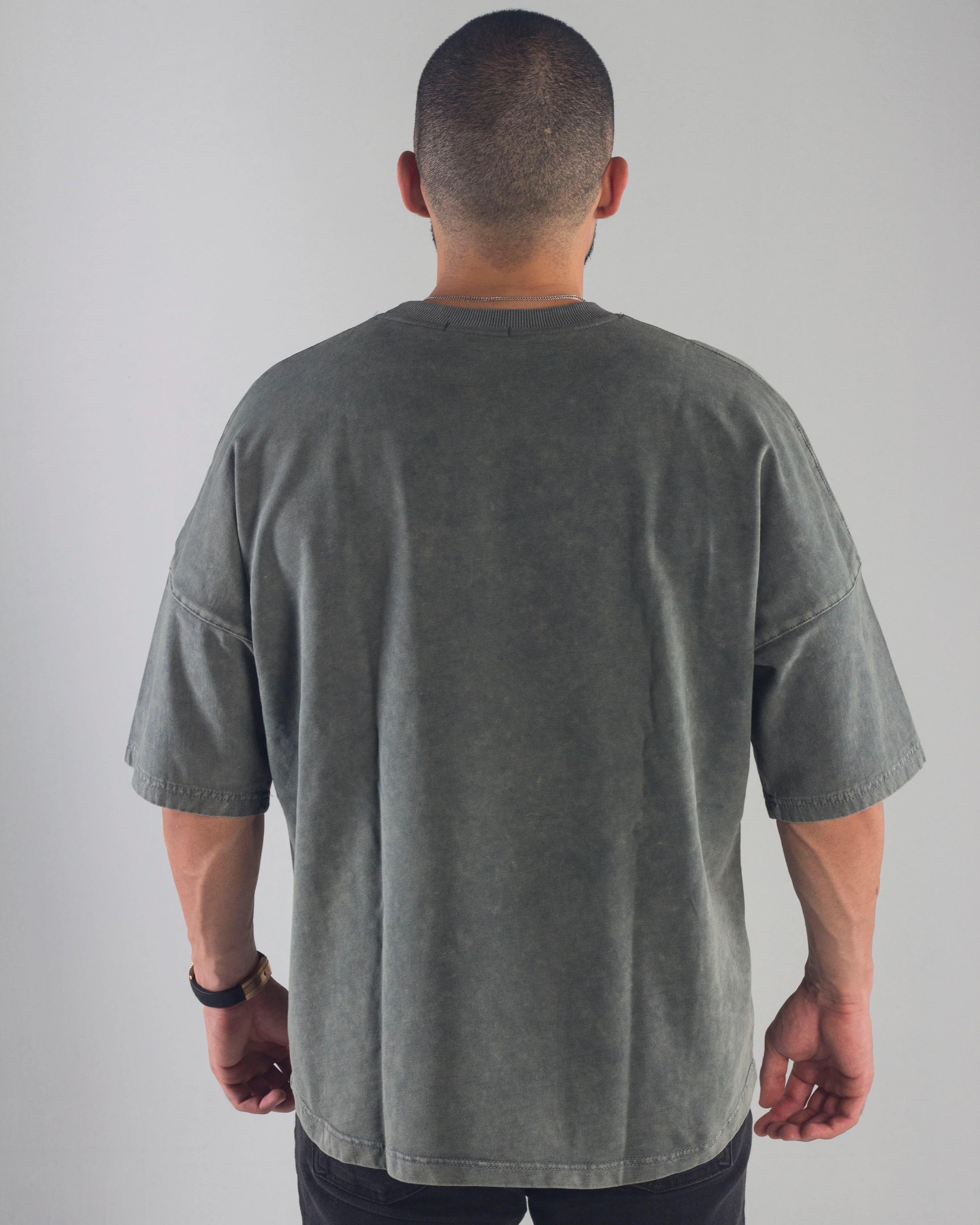 EVOLVE® GREY ACID WASH OVERSIZED TEE - Image 5